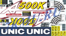 Комплект наклеек для манипулятора Unic URA500